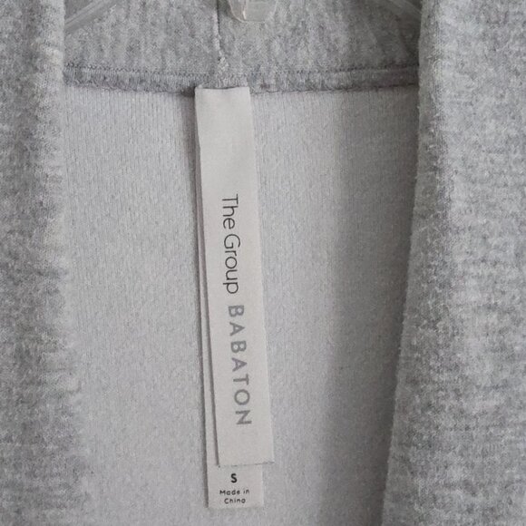 ARITZIA | Babaton Ty Knit Cardigan Gray Sz S - Picture 4 of 6
